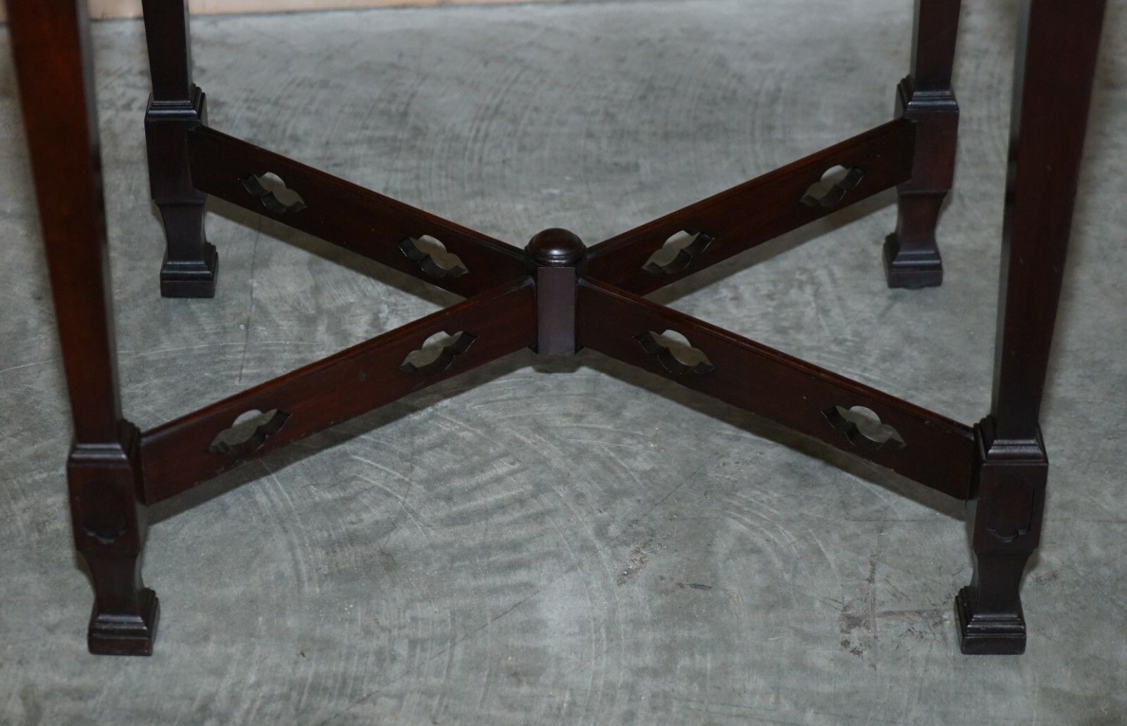 Maple & Co Thomas Chippendale Careved Victorian Mahogany Cutlery Side End Table photo buy
