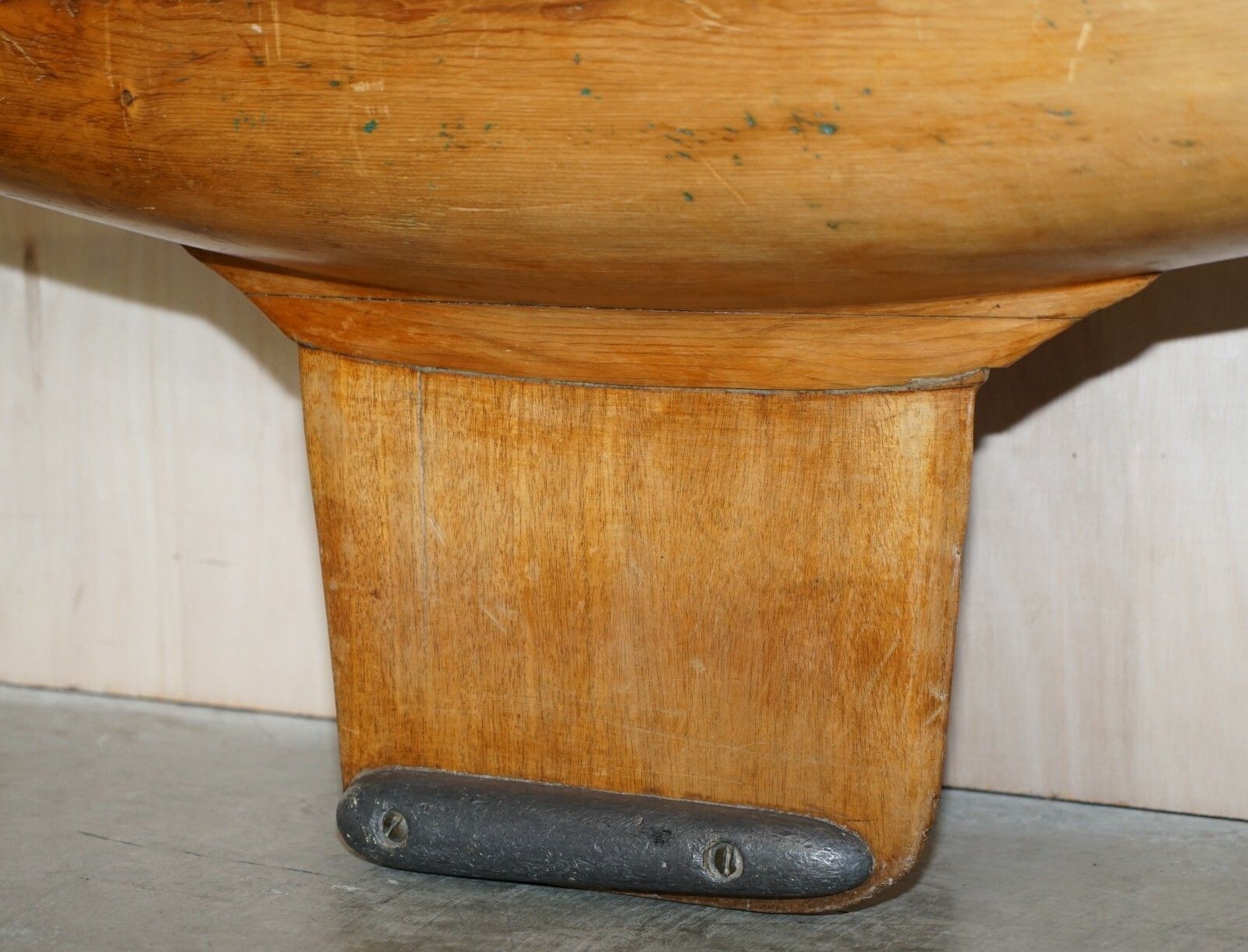 photo for sale Large Antique Victorian Hand Made In England Pond Yacht With Original Oak Stand