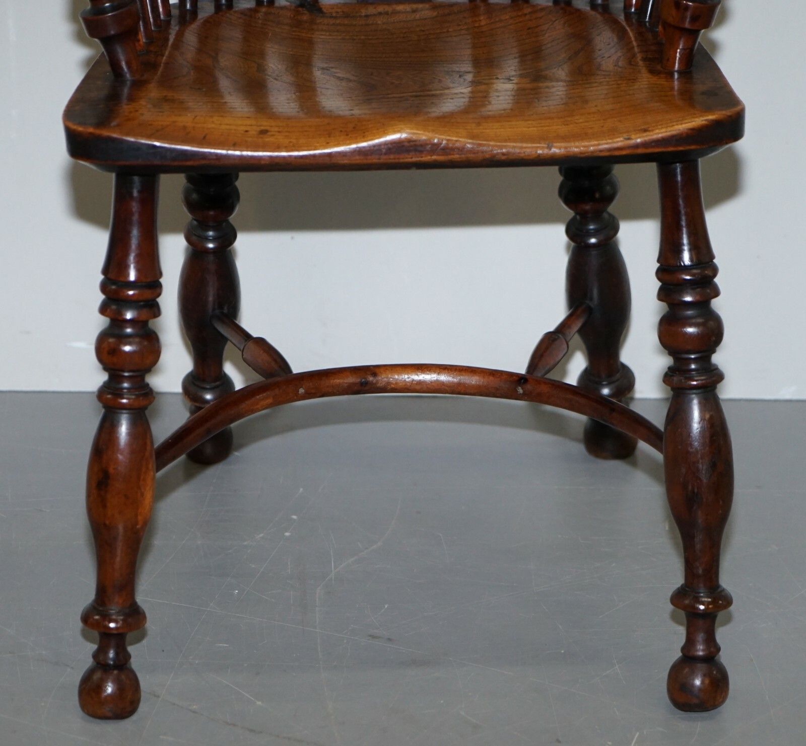 photo furniture 1 Of 6 Burr Yew Wood & Elm Windsor Armchairs Circa 1860 English Country House