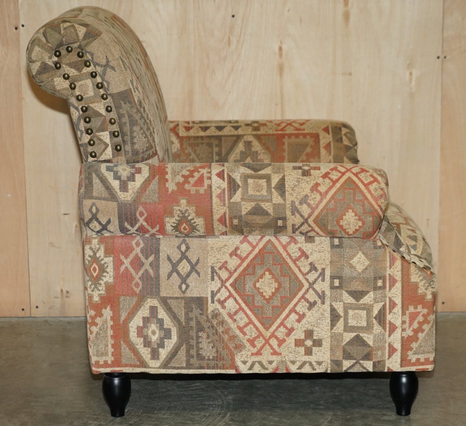 George Smith Style Kilim Armchair & Ottoman Footstool With Internal Storage photo buy