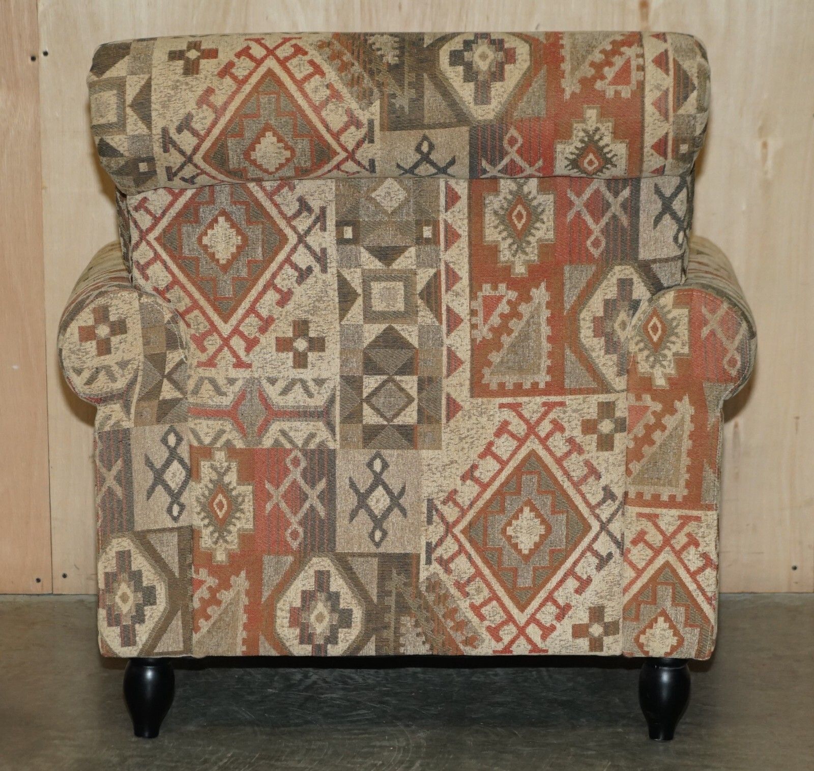 George Smith Style Kilim Armchair & Ottoman Footstool With Internal Storage photo vintage