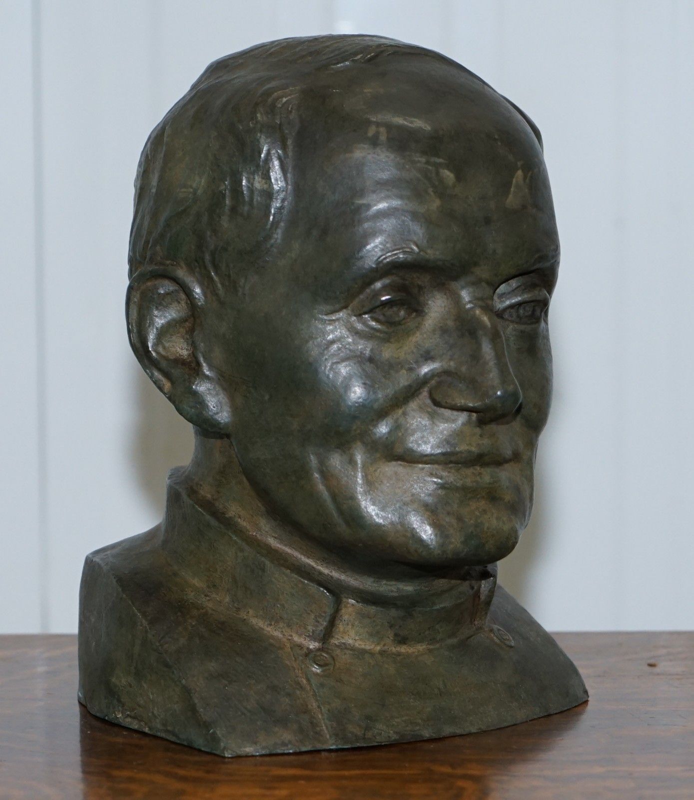 Rare 1840 Large Bronze Head Of Russian Priest Labelled James Bourlet & Sons Ltd photo furniture