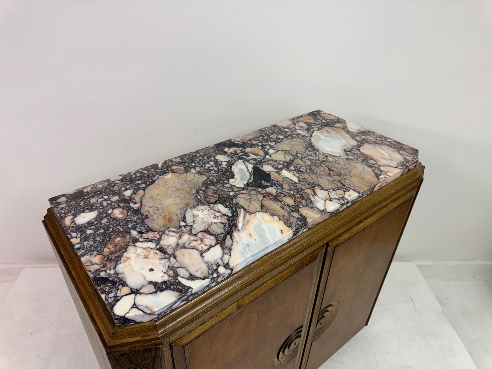 2895.0 Art Deco Cabinet With Marble Top, France, 1930s photo