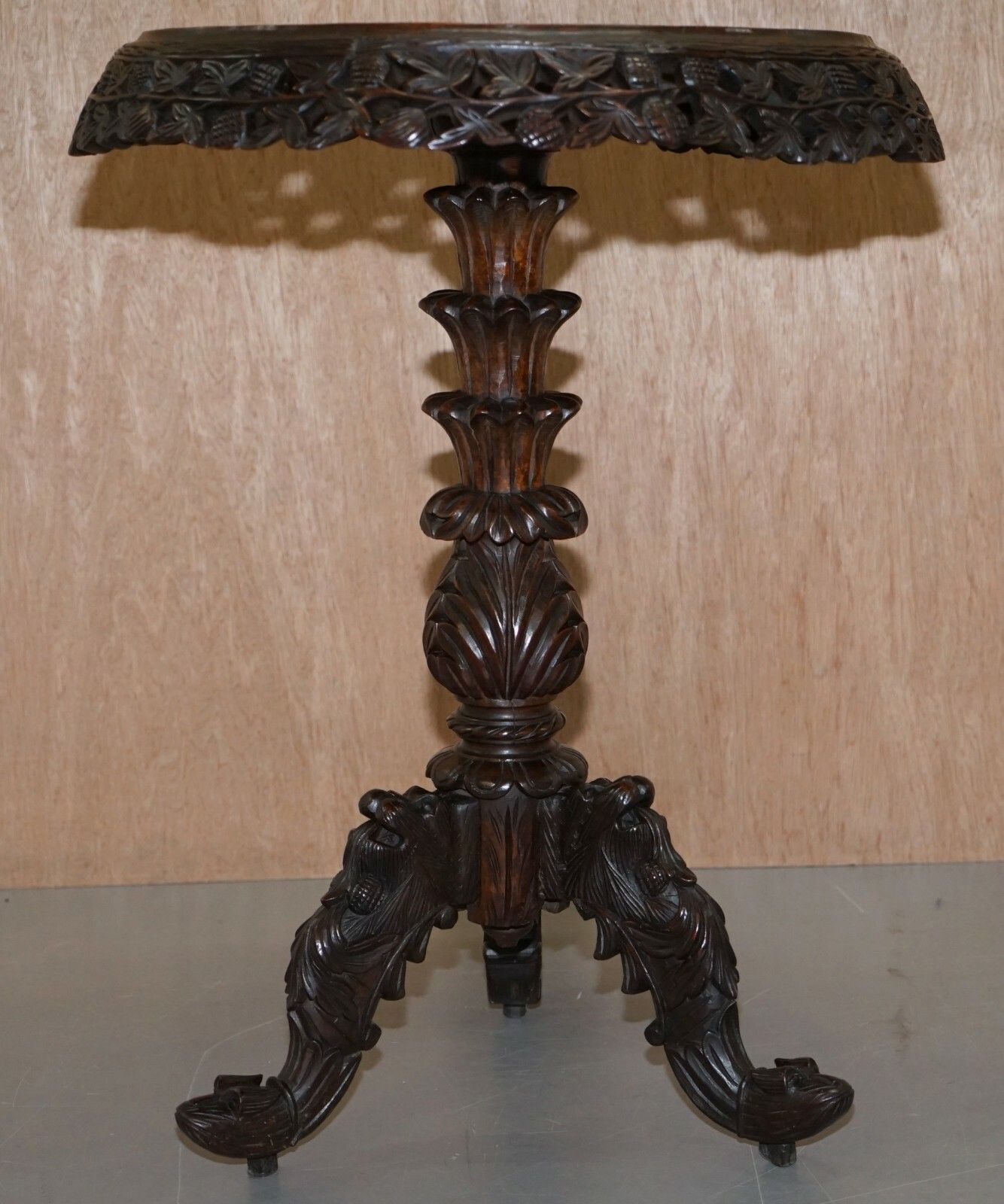 Burmese Circa 1880 Anglo Indian Rosewood Tilt Top Centre Occasional Side Table photo buy