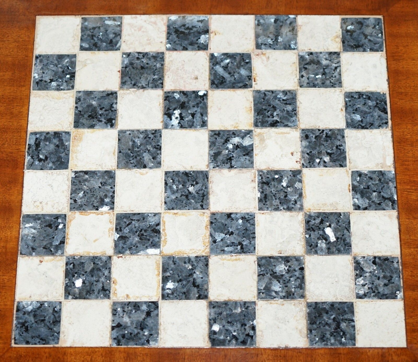 Circa 1900 Fully Restored French Empire Mahogany Chess Table Marble Ormolu Mount photo 1750.0