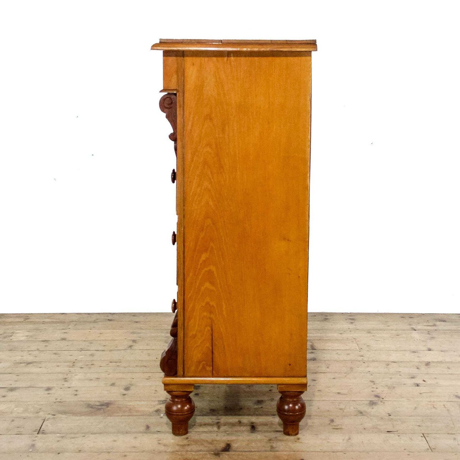 Antique Victorian Oak Straight Front Chest Of Drawers | Antique Storage | Bedroom Drawers | Antique Chest Of Drawer (M 6198) photo Furniture