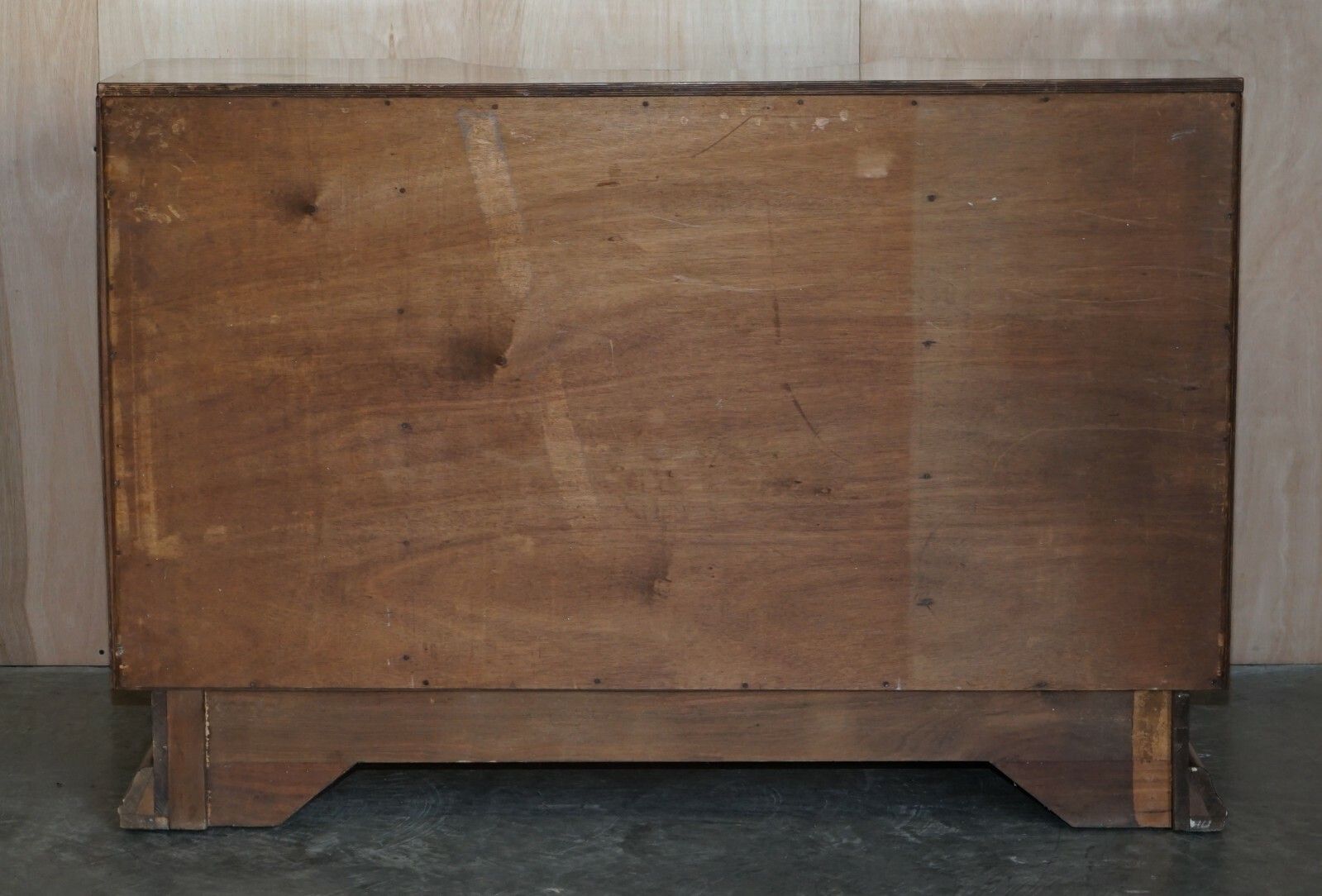 Stunning Antique Art Deco Burr Walnut Sideboard With Drawers Drinks Cabinet photo vintage