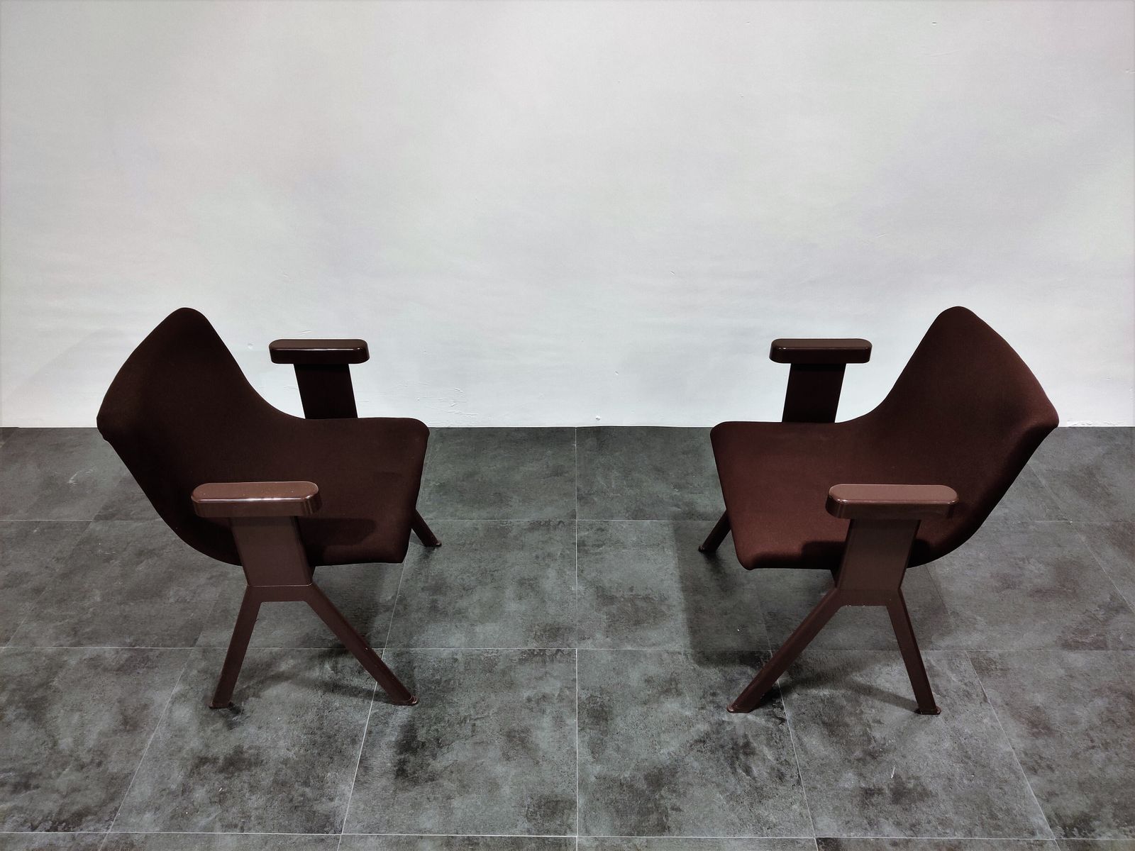 Mid Century Armchairs By Ettore Sottsass For Olivetti, 1970s photo furniture