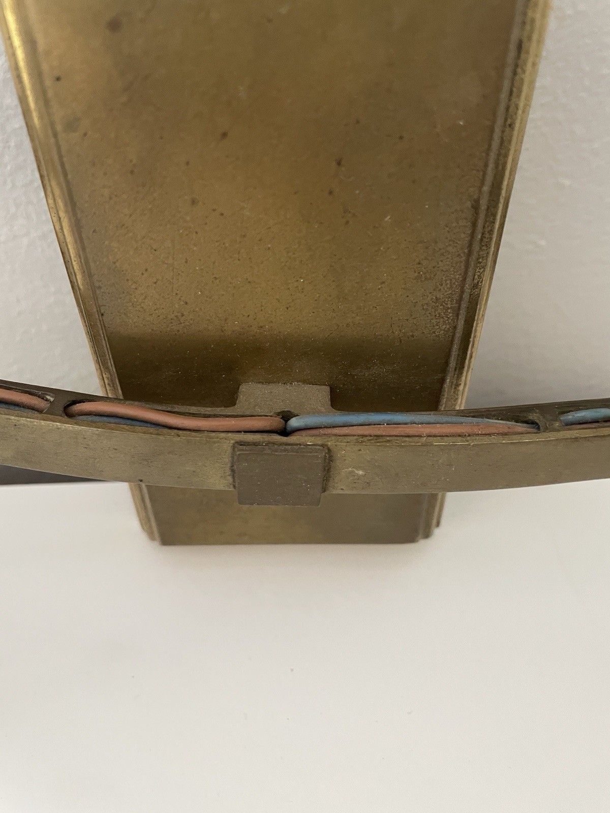 Pair Of French Mid Century Art Deco Style Wall Light Double Arm Sconces Brass photo vinterior