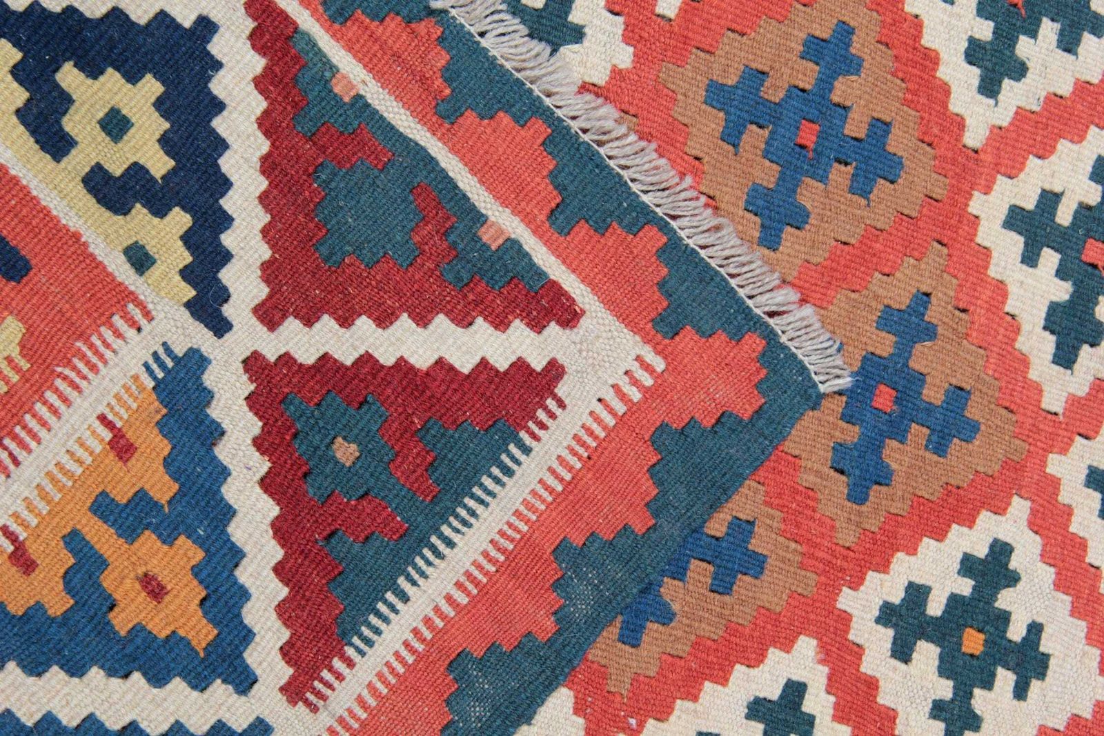 Vintage Kilim Rug: 1950s Wool Flatweave, Geometric Tribal Design (300 × 147 Cm) photo buy
