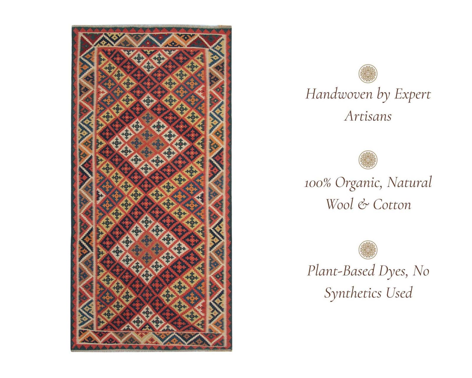 Vintage Kilim Rug: 1950s Wool Flatweave, Geometric Tribal Design (300 × 147 Cm) photo vintage
