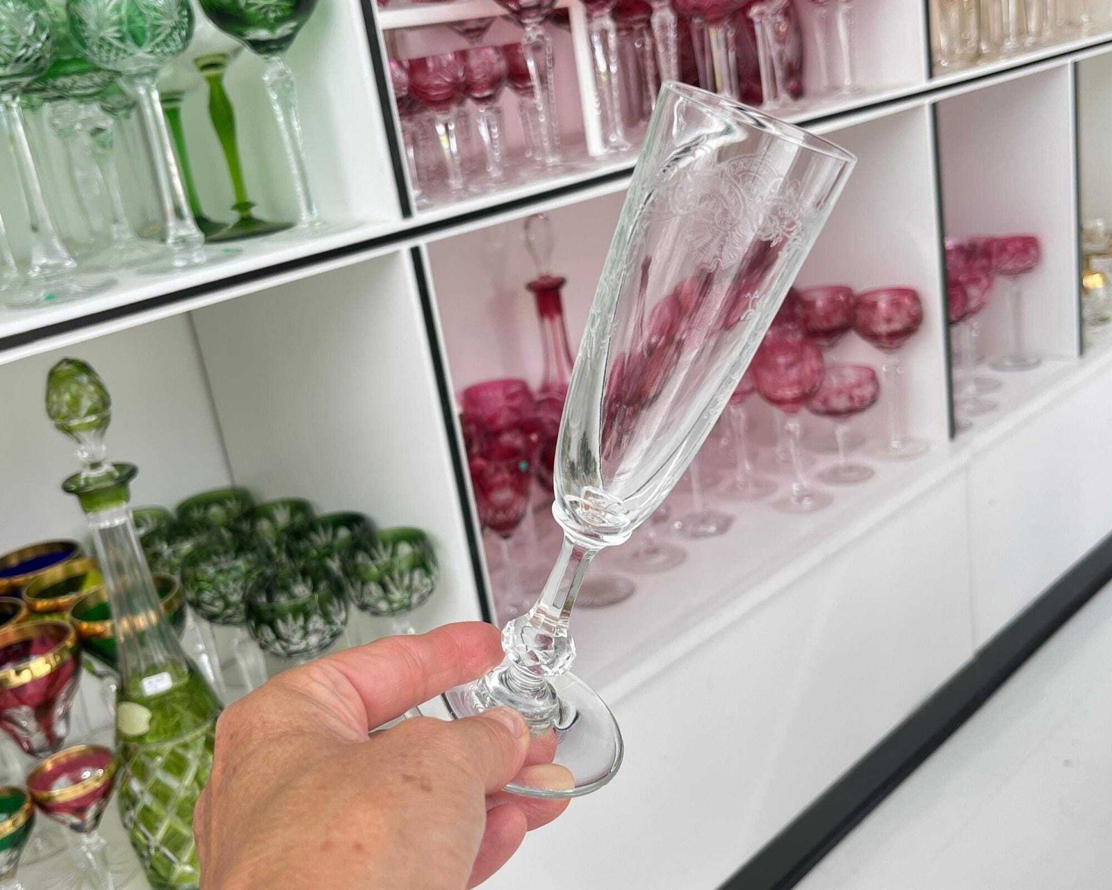 Saint Louis Champagneglas | 1 Flûte | Model Cleo, Gesigneerd photo Woonaccessoires