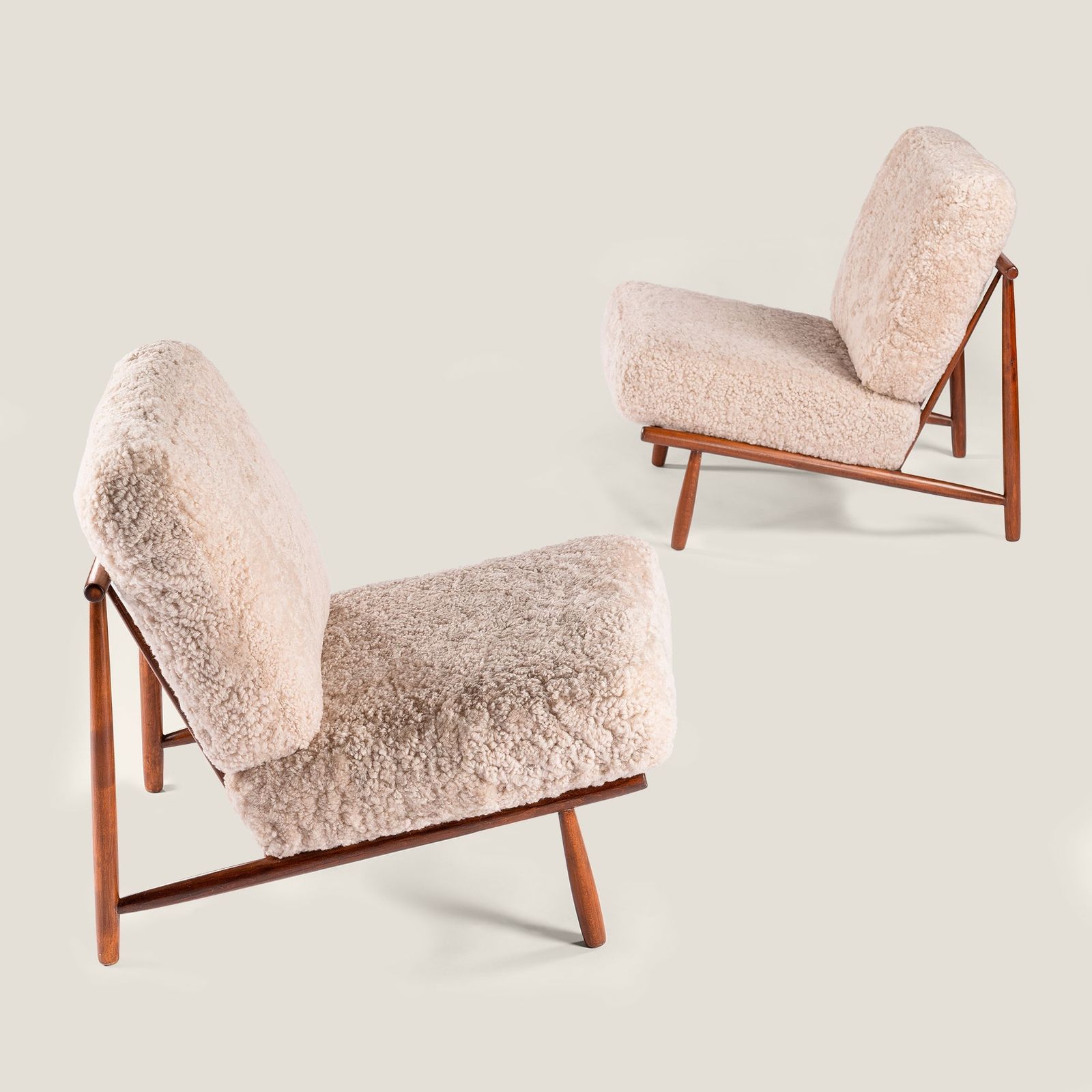 Pair Of Domus Armchairs – Alf Svensson photo for sale