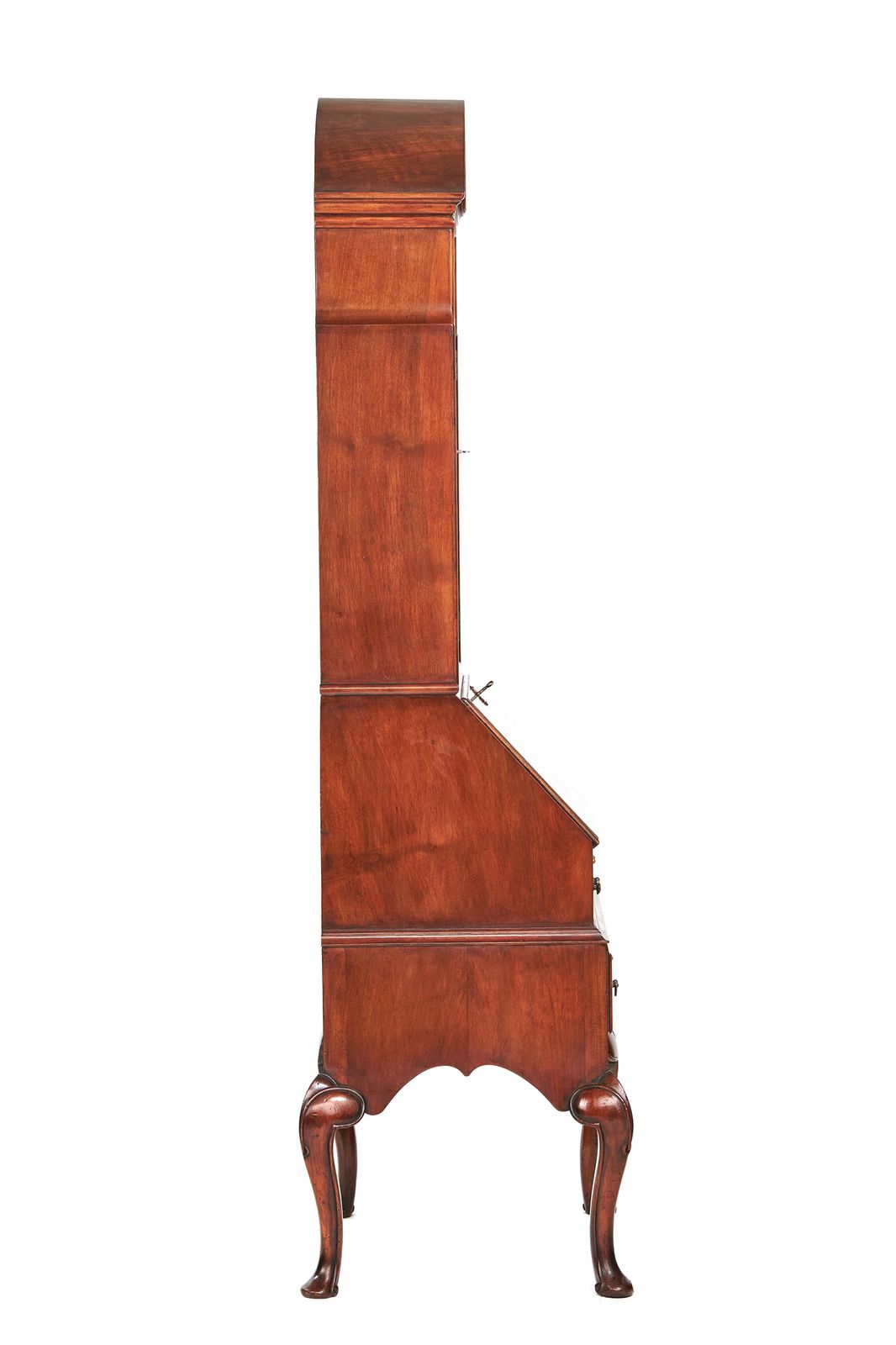 Antique Walnut Queen Anne Revival Bureau Bookcase Circa 1920s photo Furniture