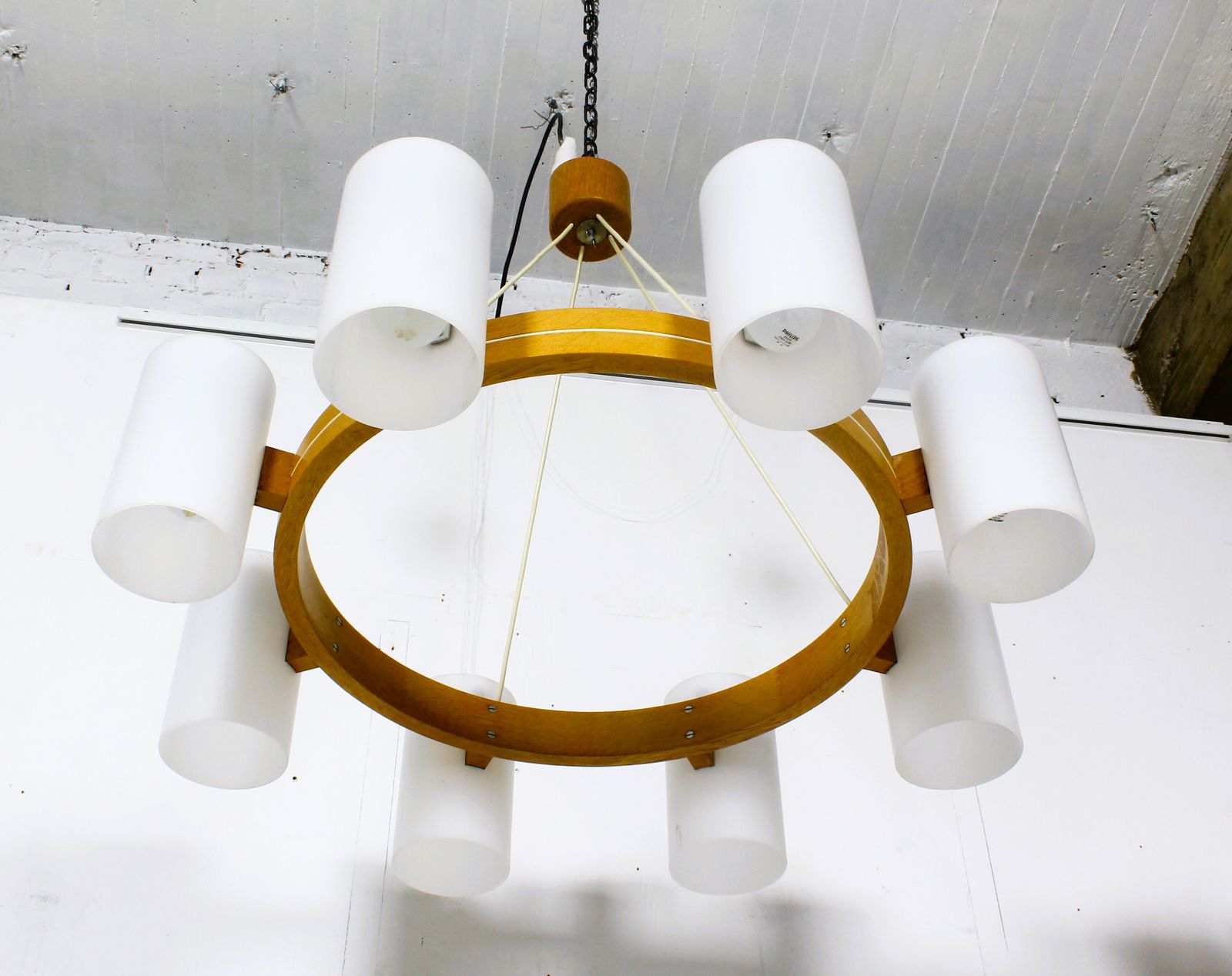 Large Mid Century Chandelier Designed By Uno & östen Kristiansson, Made By Luxus1960s. photo 2450.0