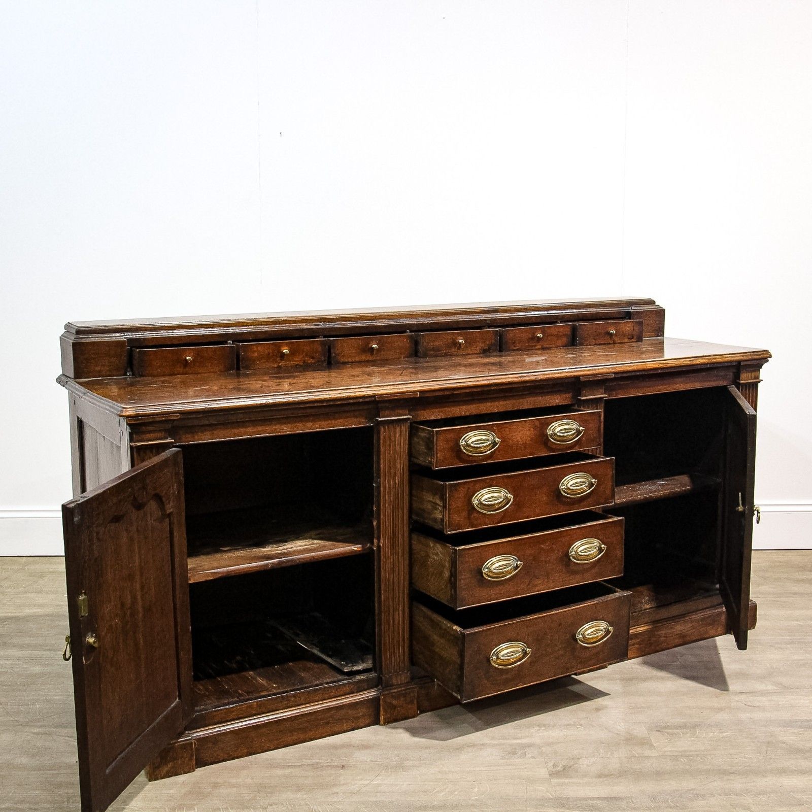 18th Century George II Oak Dresser Base photo furniture