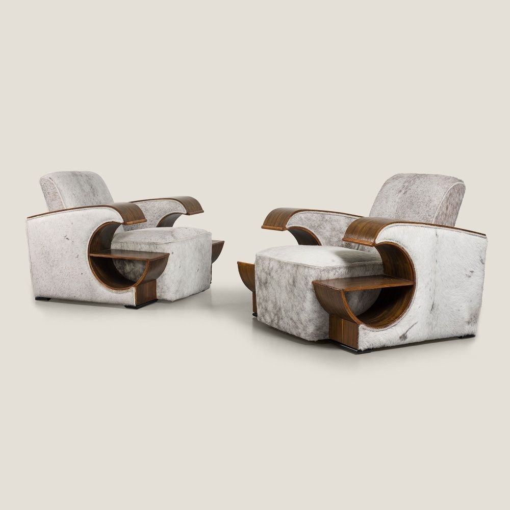Pair Of Art Deco Armchairs, 1940s