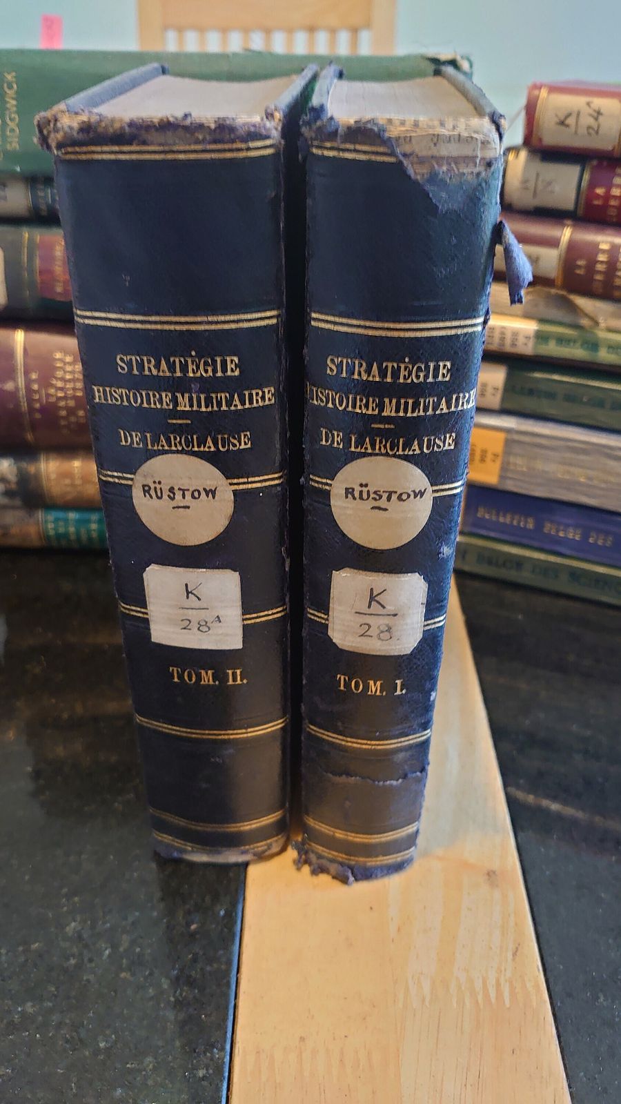 Strategie Histoire Militaire   Tomes I & II   Rustow ~ L'art Militaire Au Xixe Siecle   Good Condition   1881   In French