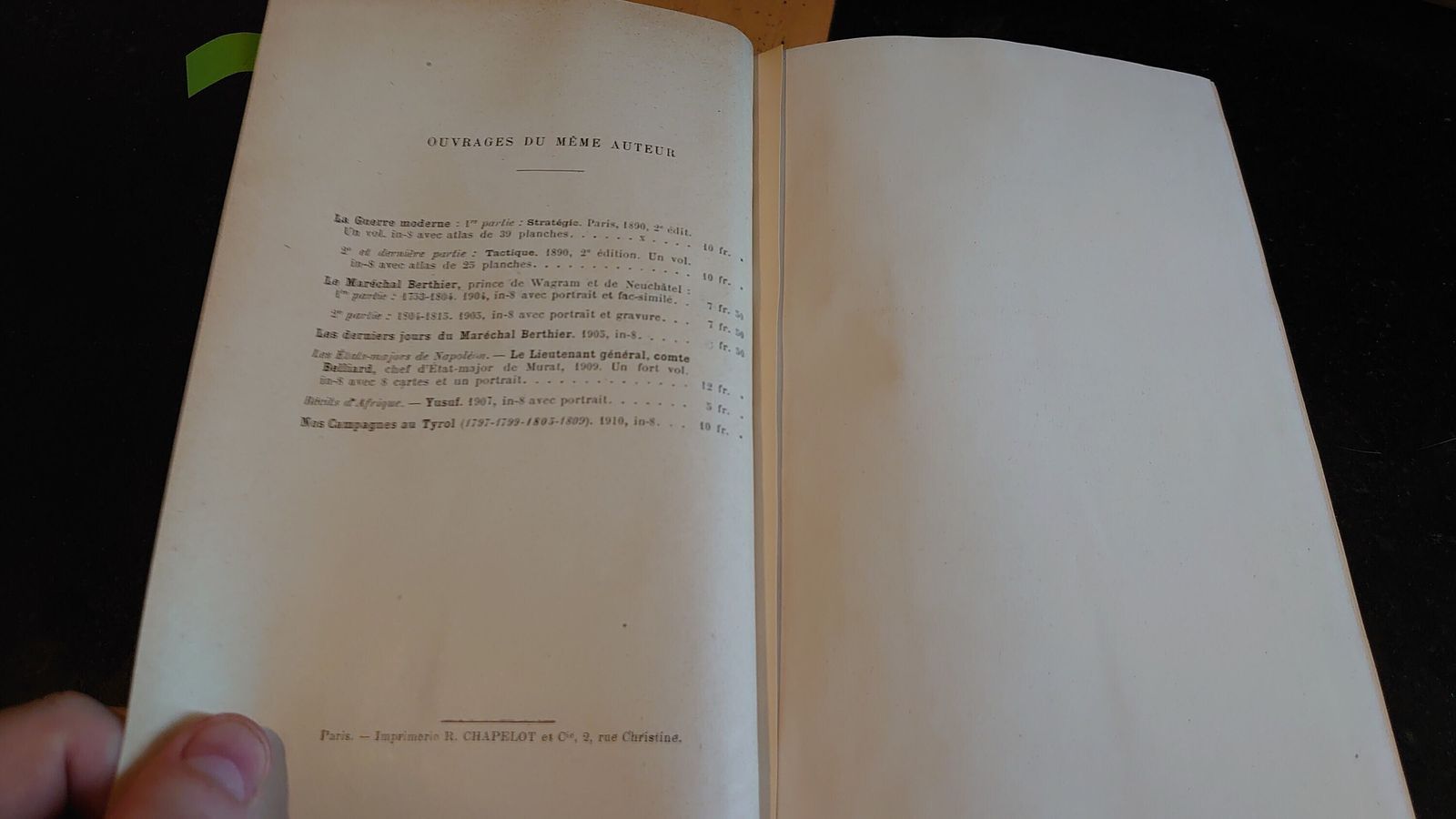 Le Maréchal Pélissier, Duc De Malakoff. [Leatherbound Hardback] Victor Bernard Derrécagaix And Jean Jacques Amable Pélissier photo for sale