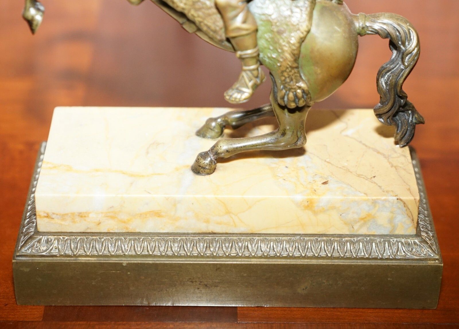 Pair Of 19th Century Equestrian Bronzes Russian Cossack & Roman Solider Horses photo 1500.0