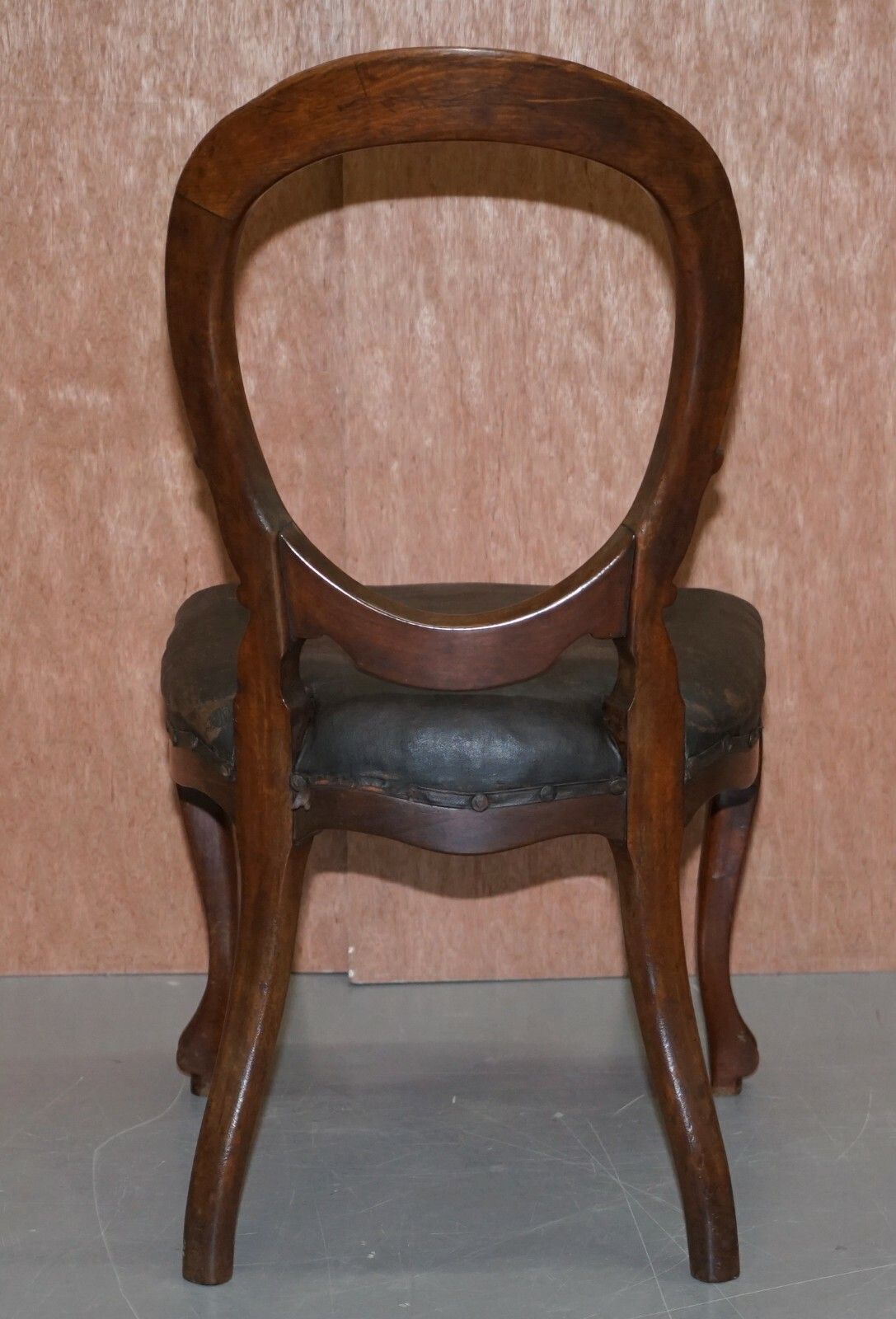 photo for sale Suite Of Six Victorian Hand Carved Mahogany Spoon Medallion Back Dining Chairs 6