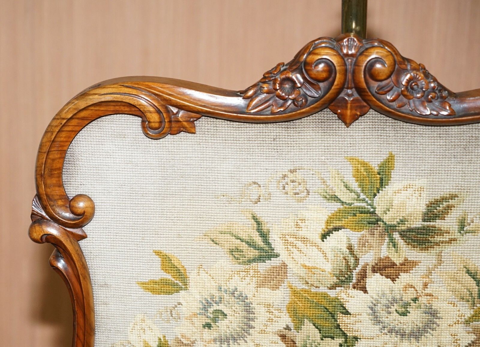 photo furniture Circa 1850 Stamped Gillows Of Lancaster Walnut Height Adjustable Pole Screen