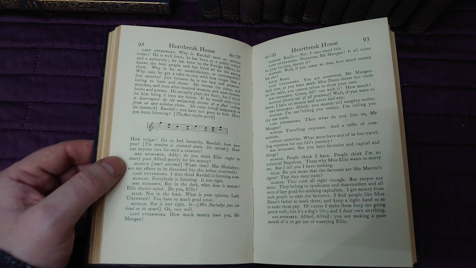 Plays Of George Bernard Shaw   13 Books!   Excellent Condition   Blue Soft Leather Bound   20s Print photo vintage