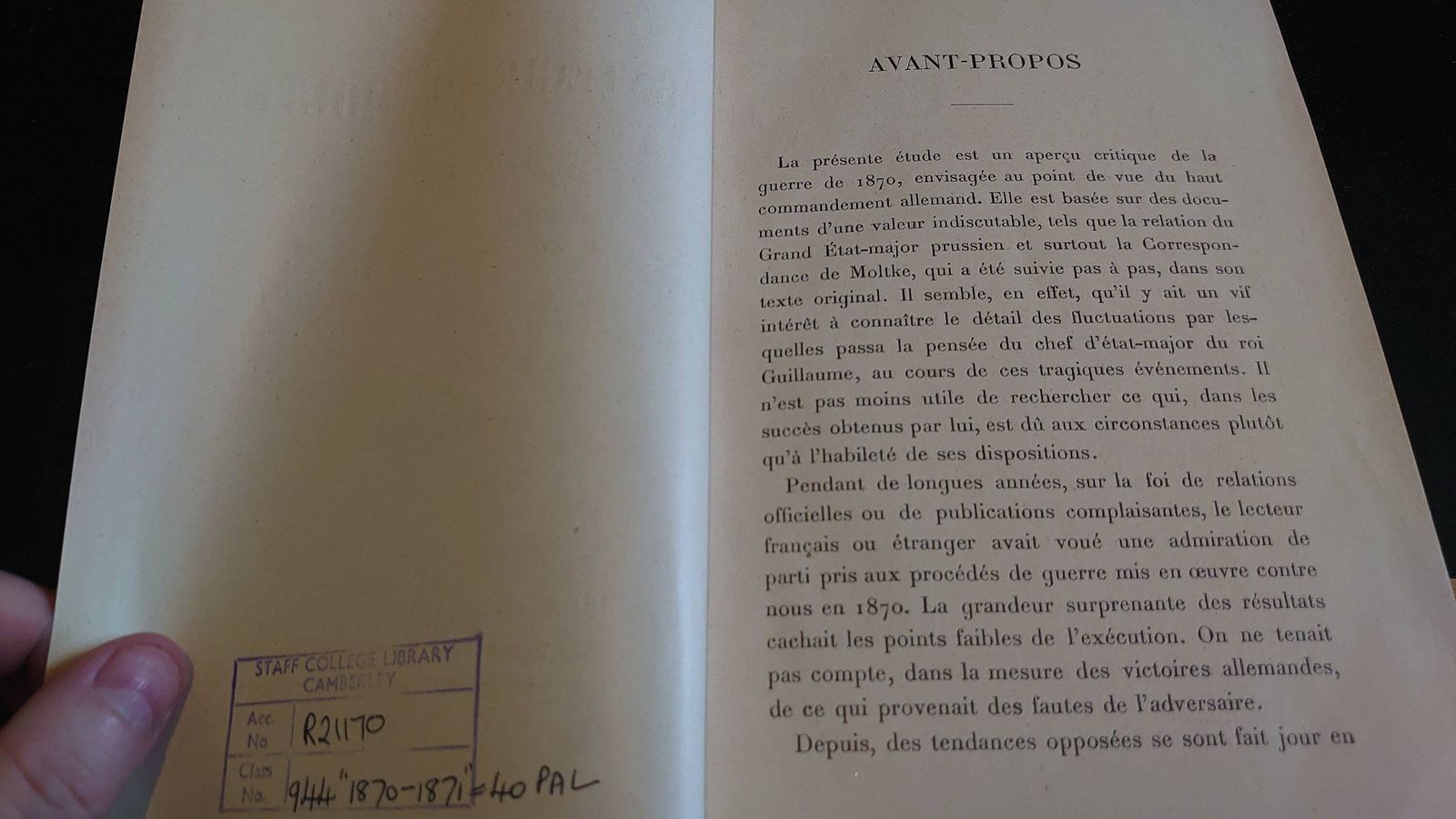 La Strategie De Moltke En 1870 (Moltke's Strategy Of The Franco Prussian War)   Palat   Good To Very Good Condition   1907   In French photo Home Decor