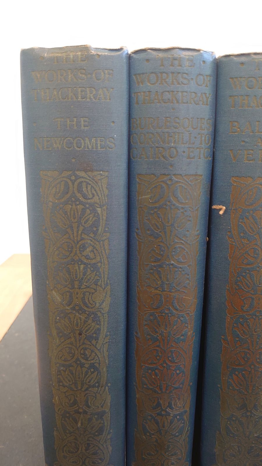 The Works Of Thackeray   Fourteen Volumes   Acceptable To Good Condition   1911 photo 182.0