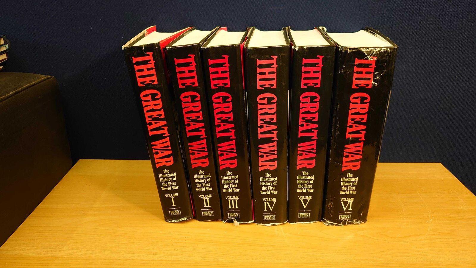 The Great War   All Six Volumes   Illustrated History Of The First World War   Modern Set   1999/00 photo furniture