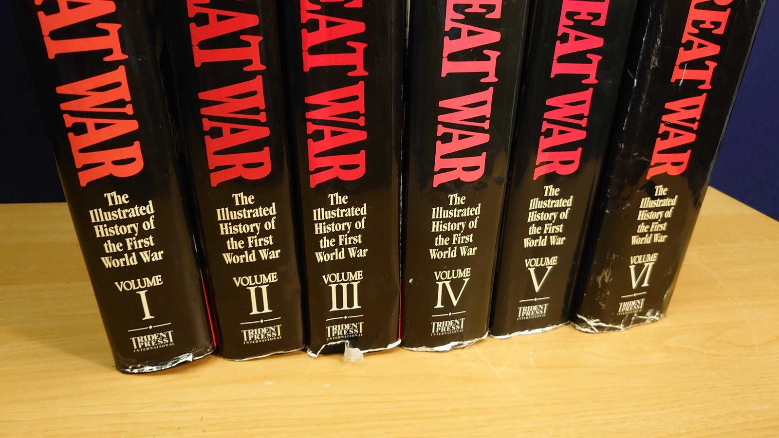 The Great War   All Six Volumes   Illustrated History Of The First World War   Modern Set   1999/00 photo for sale