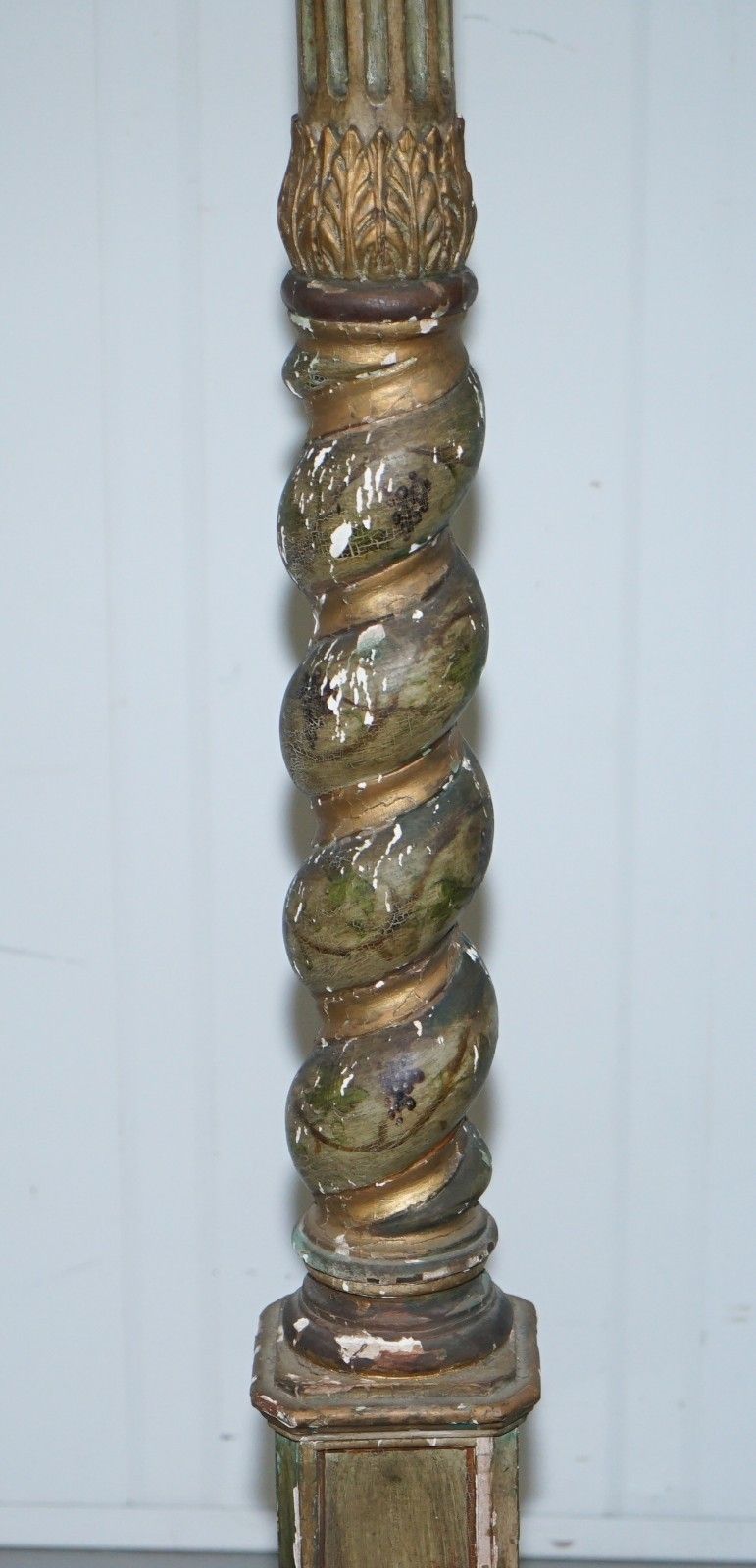 Rare Victorian Hand Painted Italian Venetian Uplighter Floor Standing Lamp photo 1500.0