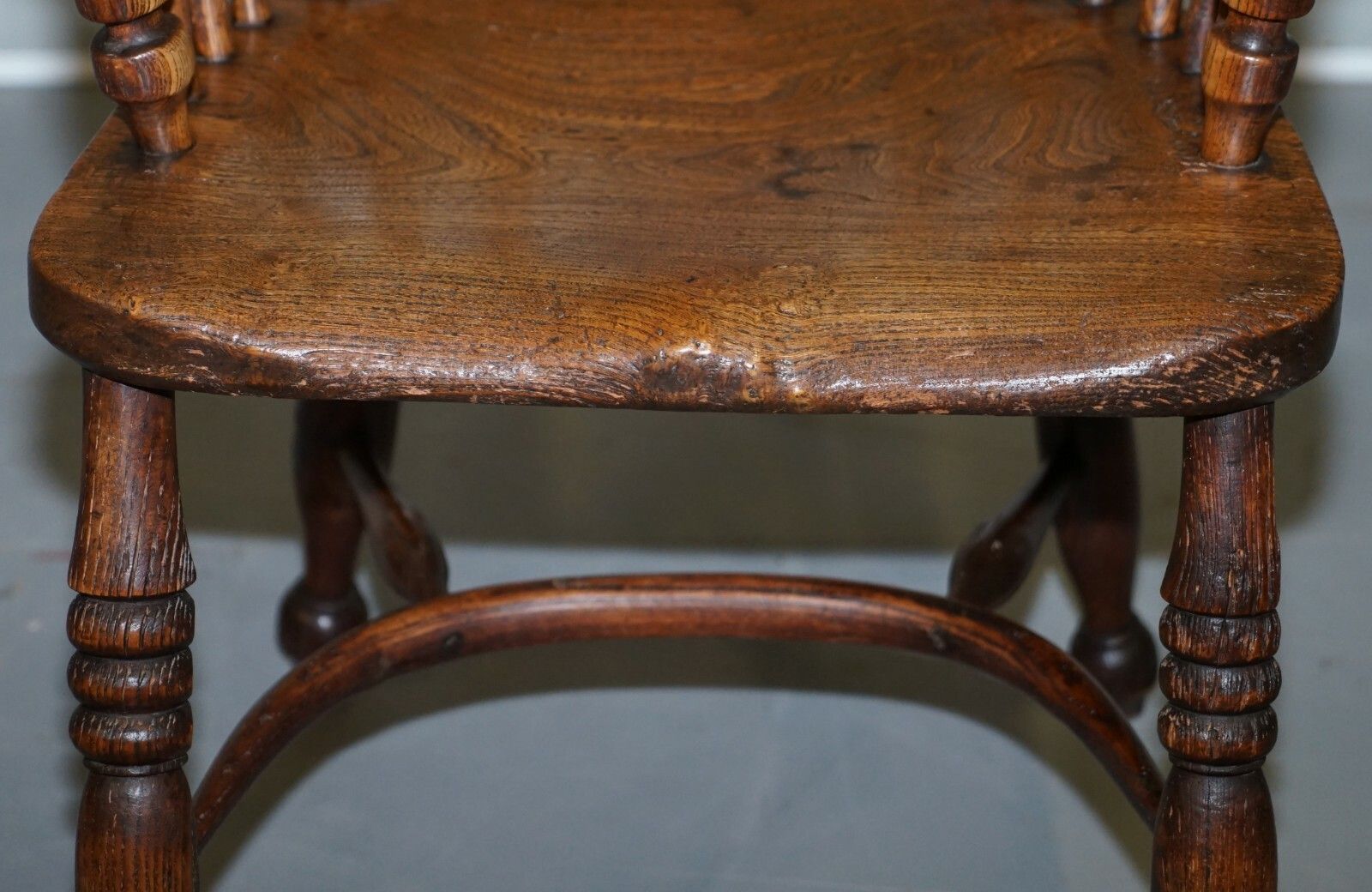 English Classic Antique 19th Century Elm Hoop Back West Country Windsor Armchair photo 1350.0