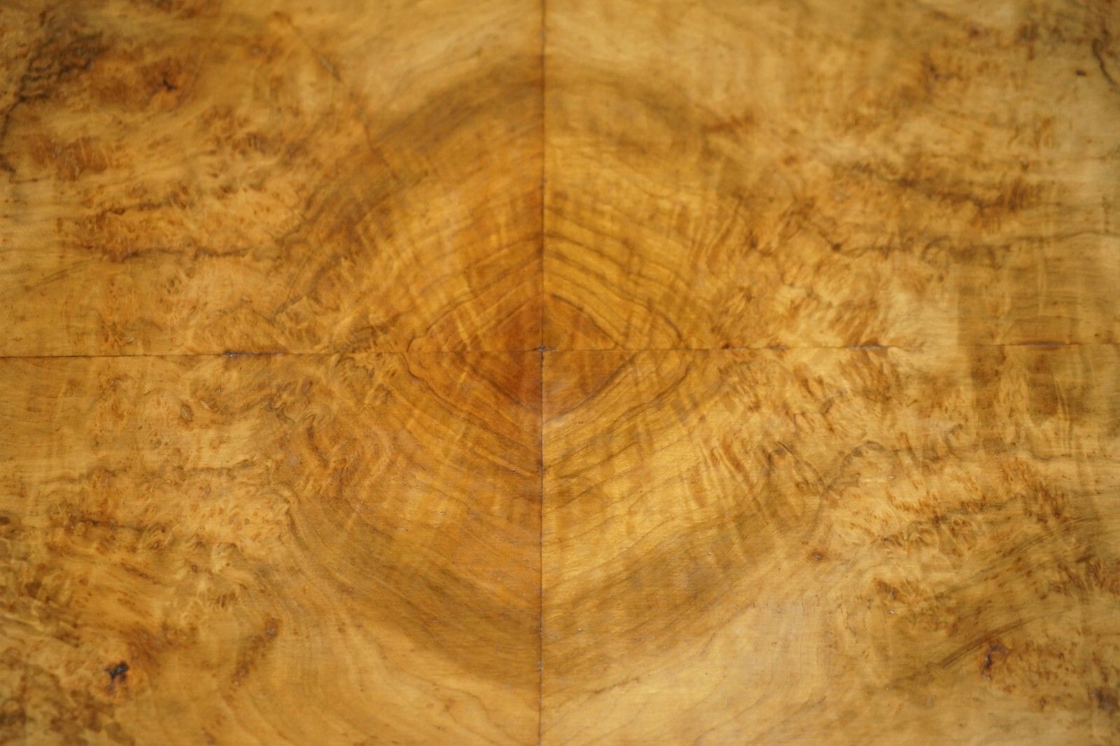 1350.0 Exquisitely Hand Carved  Burr Walnut Coffee Cocktail Table Cabriole Legs photo