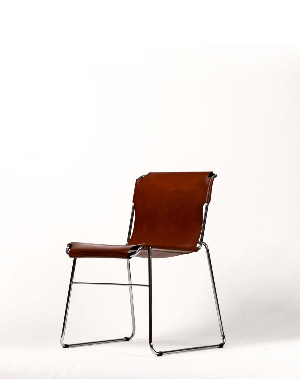 Set Of 4 Vintage Italian Chrome & Leather Chairs 1970s photo furniture