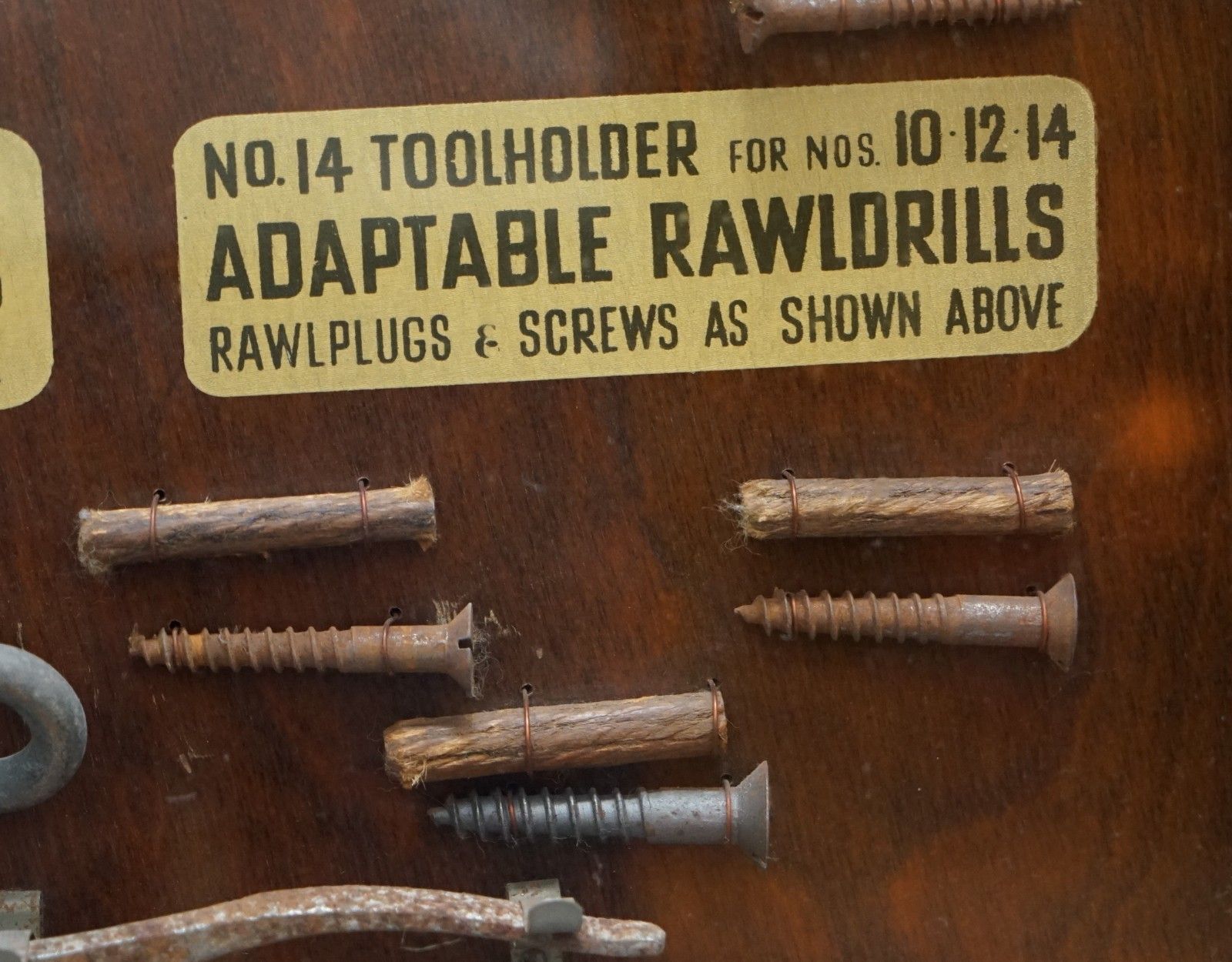 Very Rare 1950's Rawl Plug Sales Cabinet With Till Drawers And Display Section photo vinterior