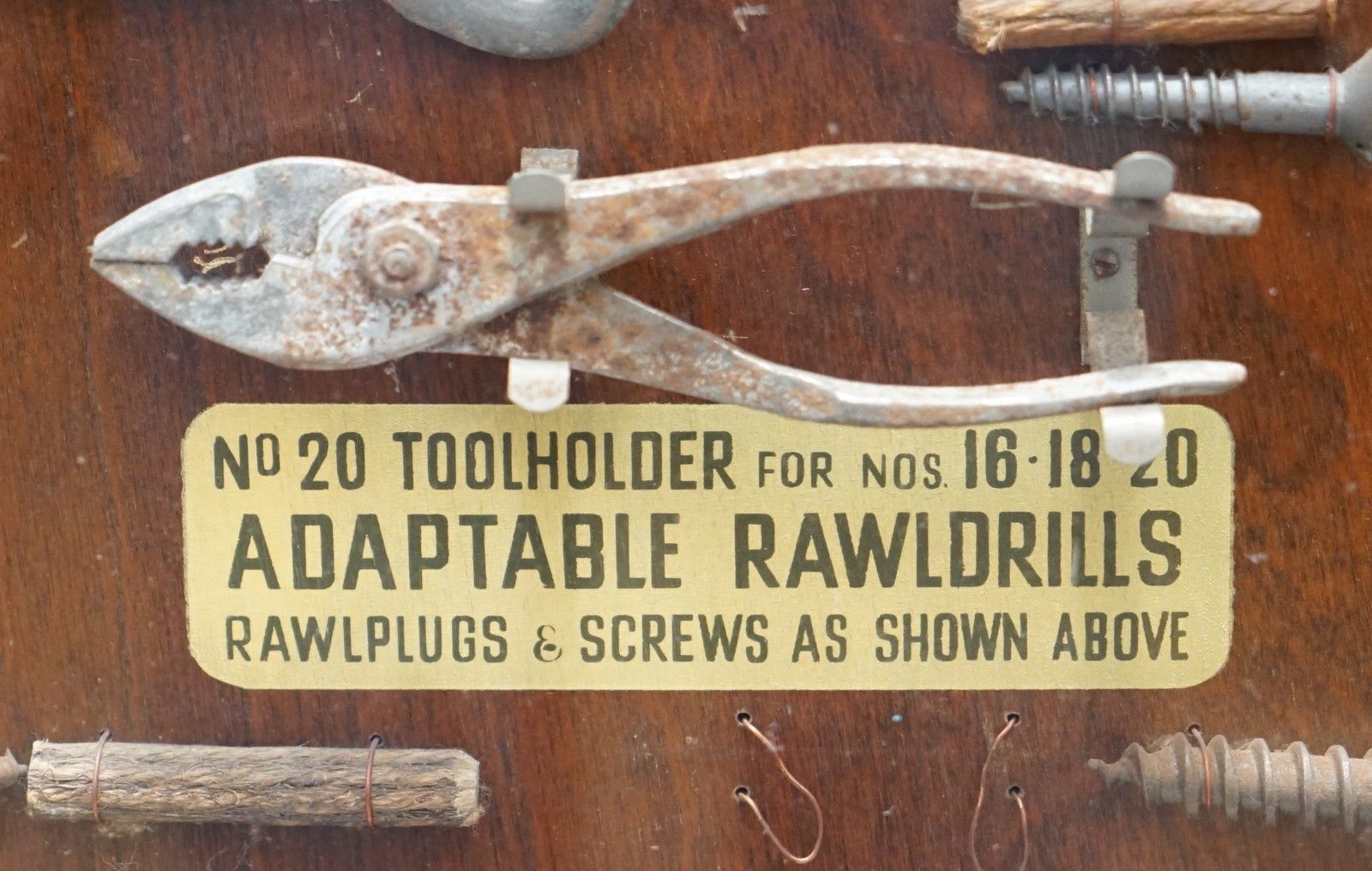 Very Rare 1950's Rawl Plug Sales Cabinet With Till Drawers And Display Section photo buy