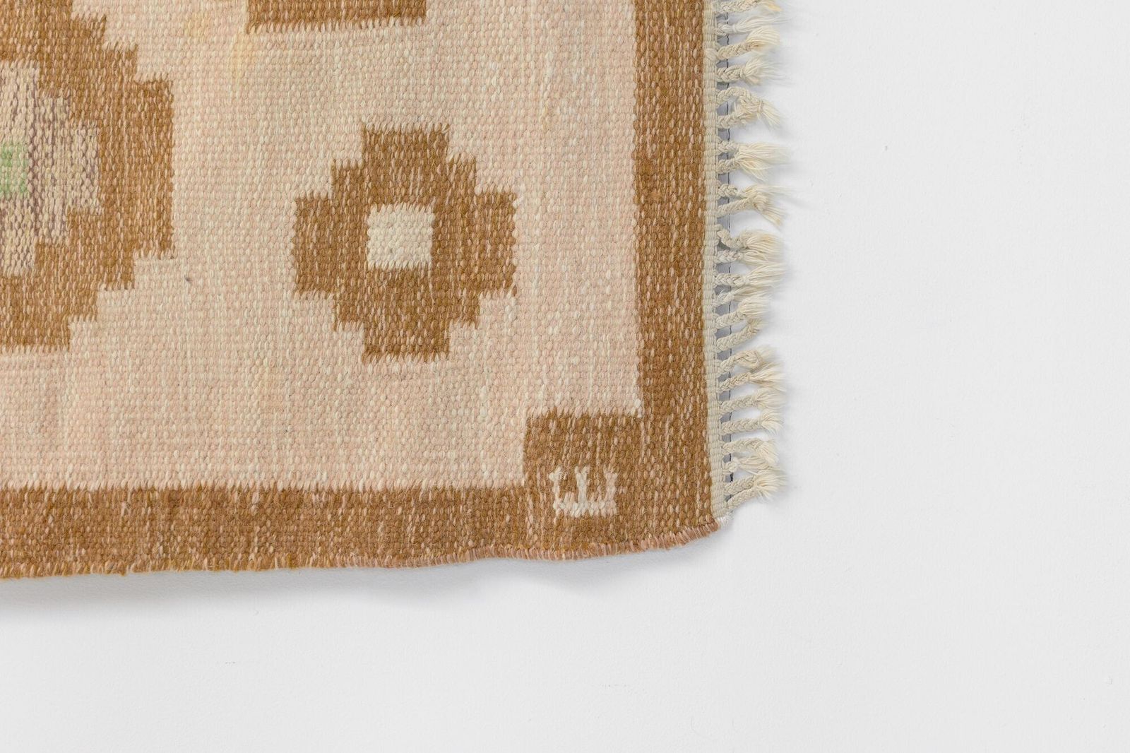 Swedish Kilim Signed E photo Textiles