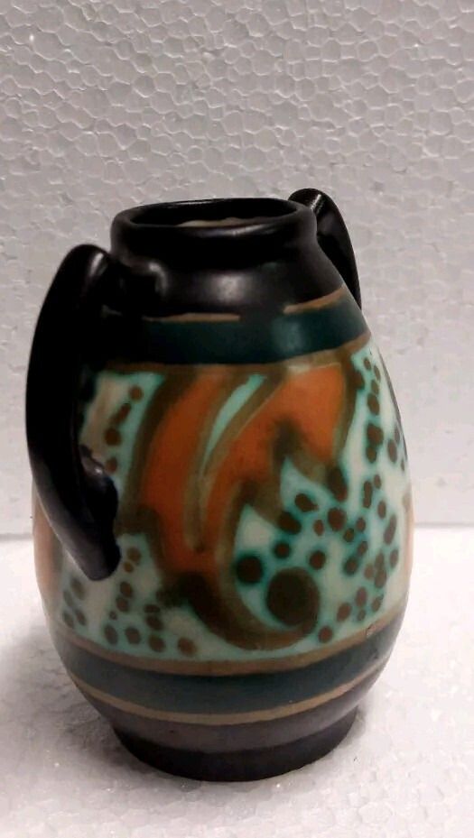 Ceramic Vase Montoise Bergen, , Belgium, Art Deco 1920 1930 photo Home Decor
