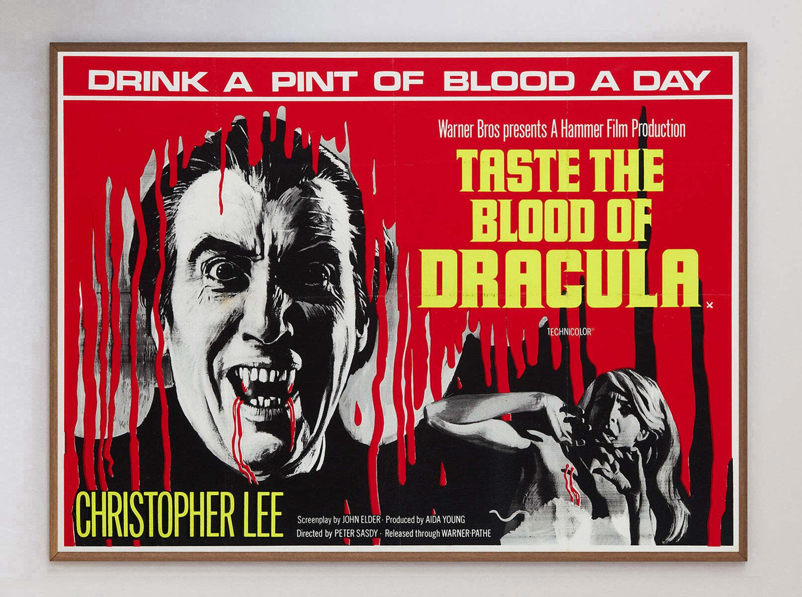 Taste The Blood Of Dracula Original Vintage Poster photo 2347.0