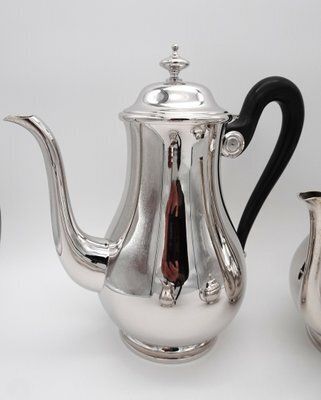 Antique Silver Plated Coffee Service With Tray By Otto Wiskemann, 1940s, Set Of 5 photo buy