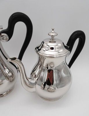 photo buy Antique Silver Plated Coffee Service With Tray By Otto Wiskemann, 1940s, Set Of 5