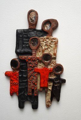 Belgian Ceramic Wall Art By Rogier Vandeweghe For Perignem, 1950s photo furniture