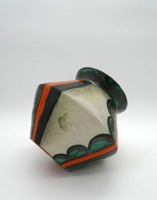 Art Deco Ceramic Vase By Friedrich Goldscheider For Goldscheider Manufactory, Vienna, Austria, 1930s photo for sale