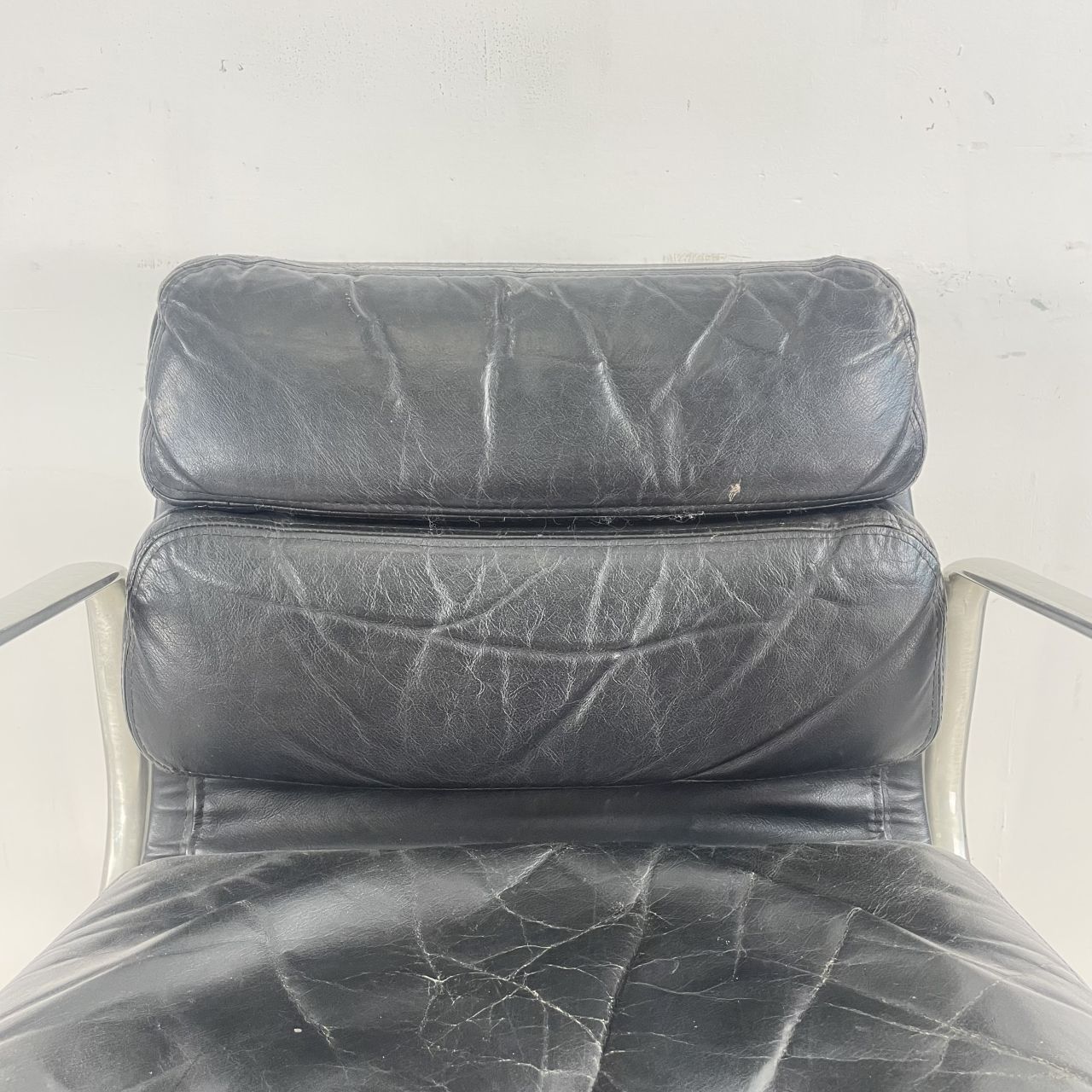 Eames Black Leather Soft Pad Group Chair photo 1754.0