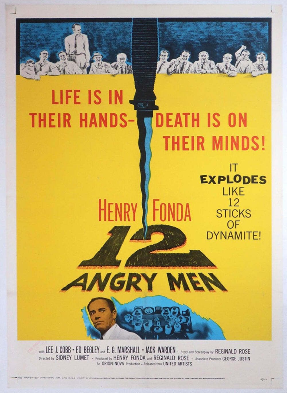 12 Angry Men,  Original Vintage Poster