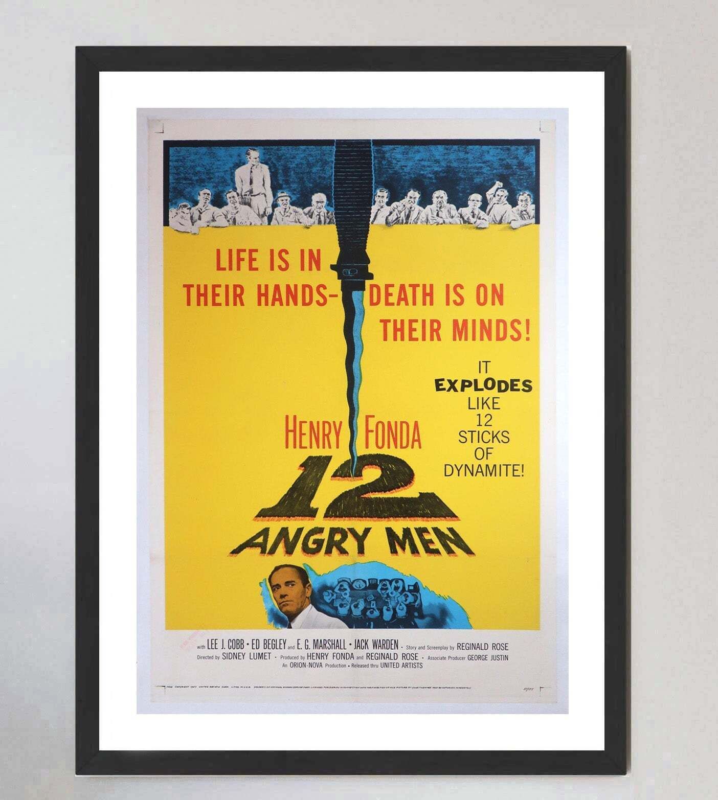 12 Angry Men,  Original Vintage Poster photo furniture