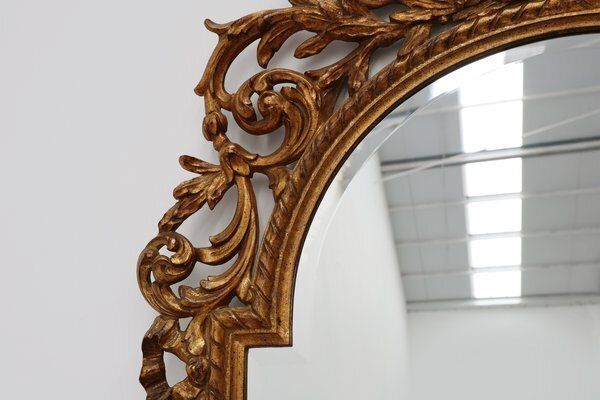20th Century Large Baroque Gilt Mirror From Deknudt, Belgium, 1950s photo for sale