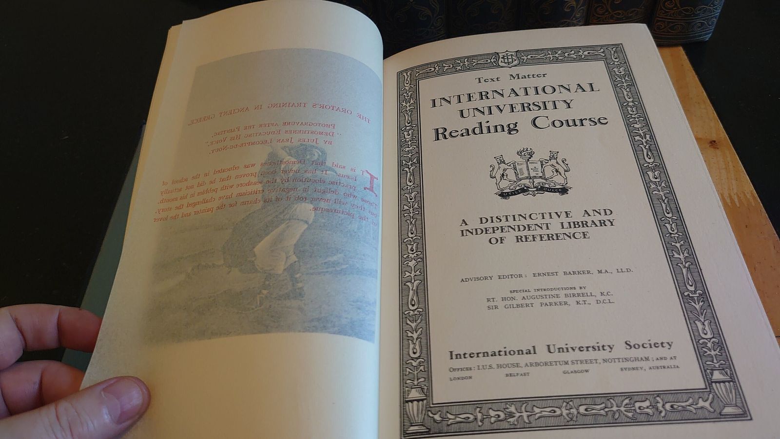 The International University Reading Course   All Eight Volumes   Edited By Ernest Barker C1939/40   Good To Very Good Condition photo buy