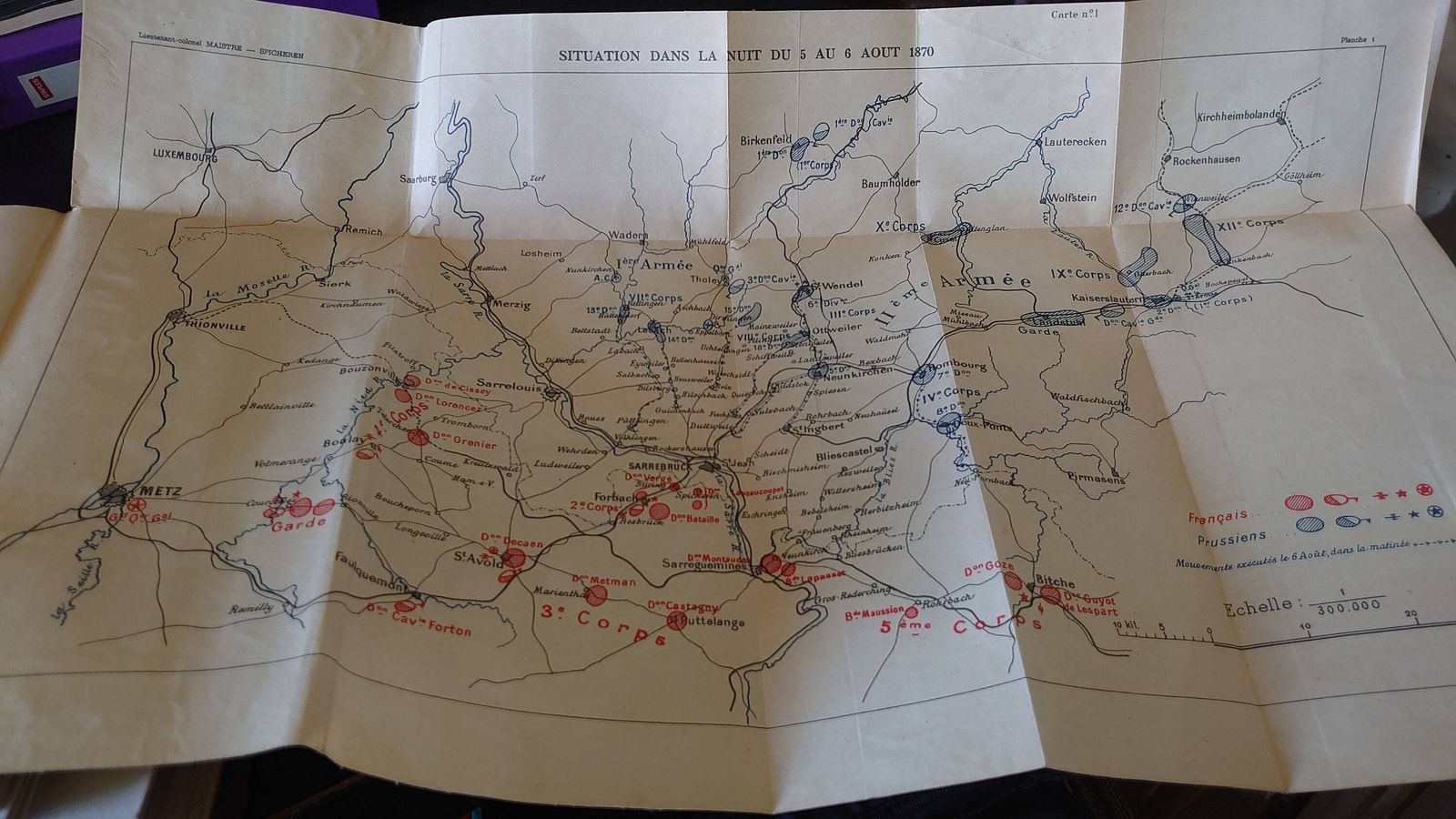 Spicheren 6 Aout 1870, Maistre, 1908, Acceptable To Good Collectable Condition   Rare Book With Maps   In French photo buy